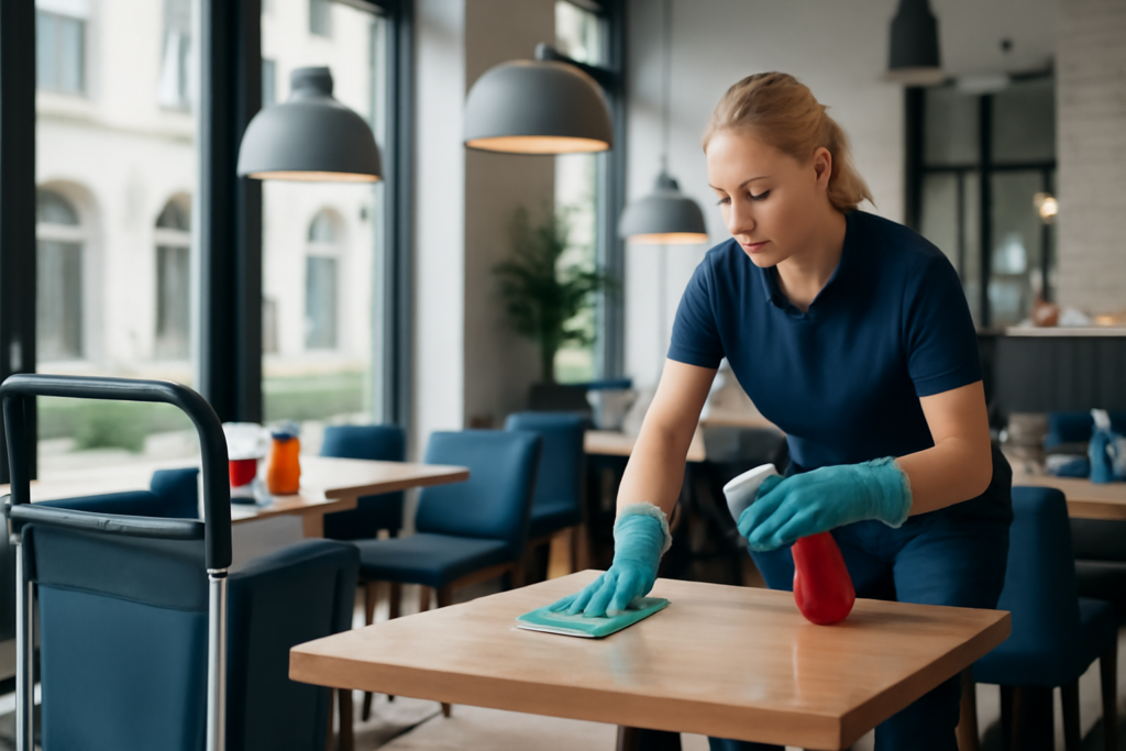 Strategien zur Aufrechterhaltung eines hygienischen und repräsentativen Restaurantumfelds in München - München